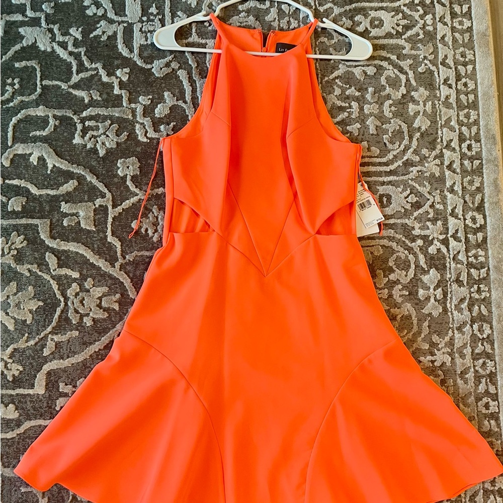 Liv Foster Neon Tangerine Dress